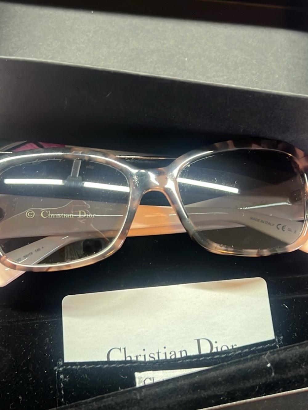 Dior Women's Tortoiseshell Frame Sunglasses with Brown Gradient Lenses